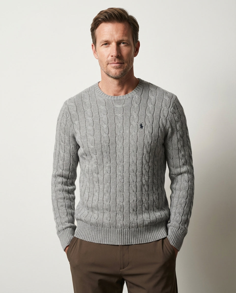 Ralph Lauren Cable-Knit Crew-Neck