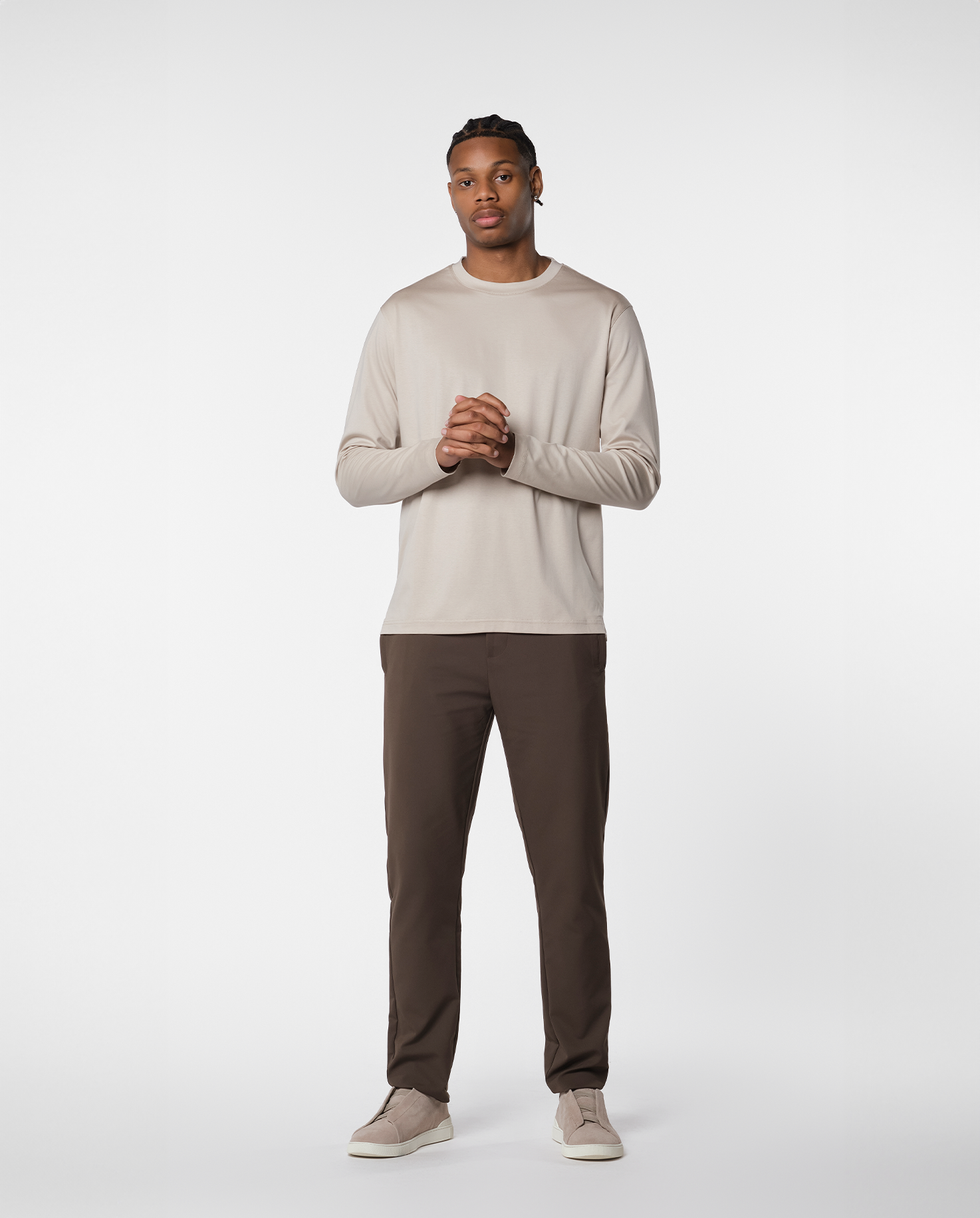 LYXIG L/S T-SHIRT - BEIGE